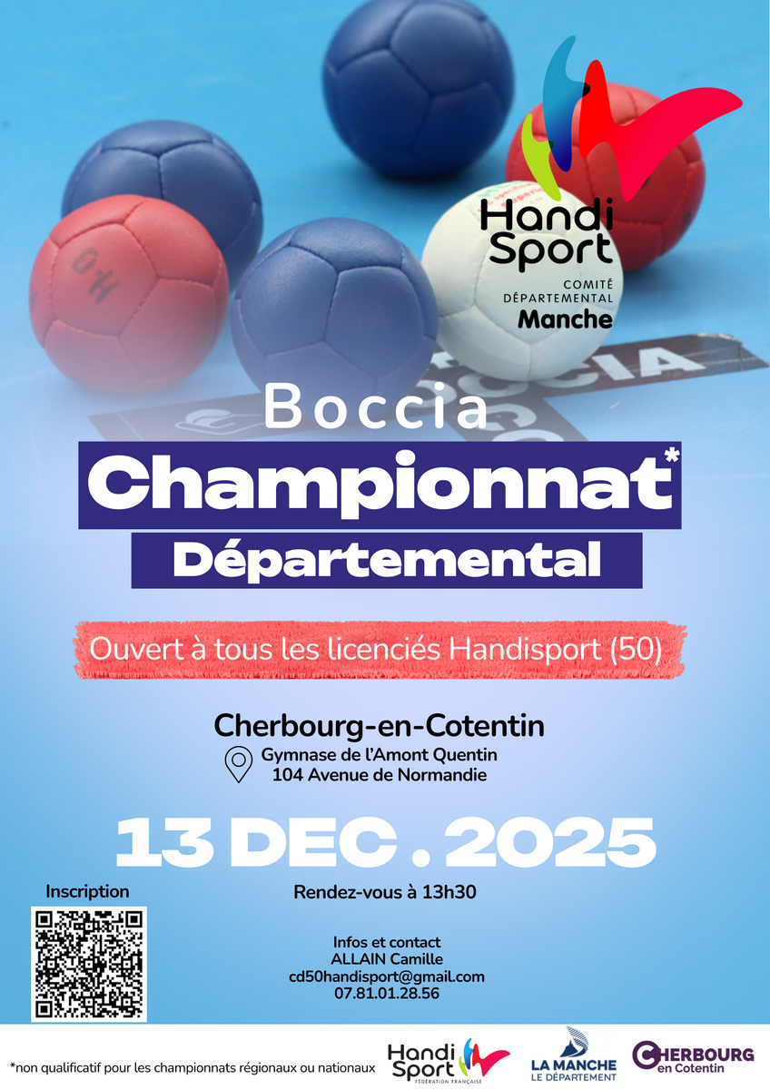 Championnat Départemental (50) de Boccia – 13 décembre 2025