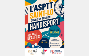 NOUVEAU : créneau handisport à l'ASPTT Saint-Lô