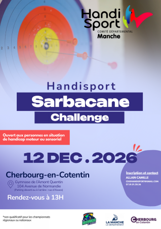 CHALLENGE DECOUVERTE SARBACANE HANDISPORT À CHERBOURG-EN-COTENTIN !