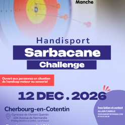 CHALLENGE DECOUVERTE SARBACANE HANDISPORT À CHERBOURG-EN-COTENTIN !